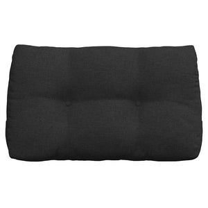 Cuscino per Schiena Nero 80 x 24 x 50 cm Tessuto 42014414