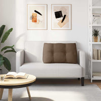 Cuscino per Schiena Marrone 80 x 24 x 50 cm Tessuto 42014416