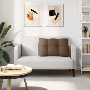 Cuscino per Schiena Marrone 80 x 24 x 50 cm Tessuto 42014416