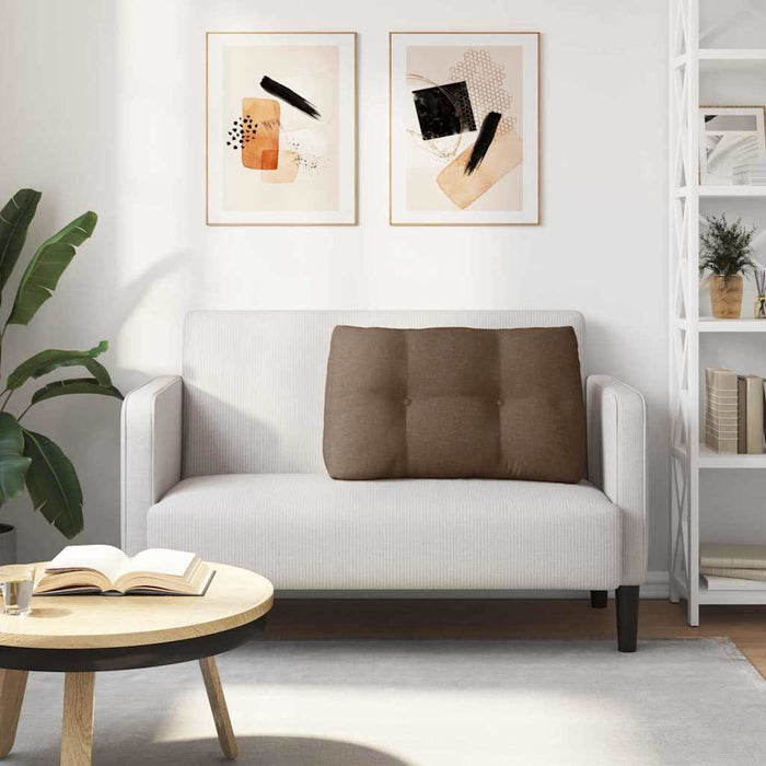 Cuscino per Schiena Marrone 80 x 24 x 50 cm Tessuto 42014416