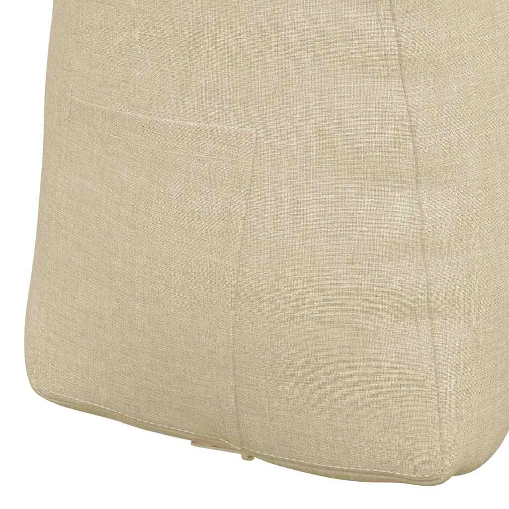 Cuscino per Schiena Crema 80 x 24 x 50 cm Tessuto 42014419