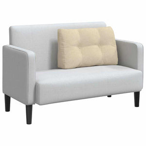 Cuscino per Schiena Crema 80 x 24 x 50 cm Tessuto 42014419