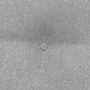 Cuscino per Schiena Grigio Nuvola 80 x 24 x 50 cm Tessuto 42014425