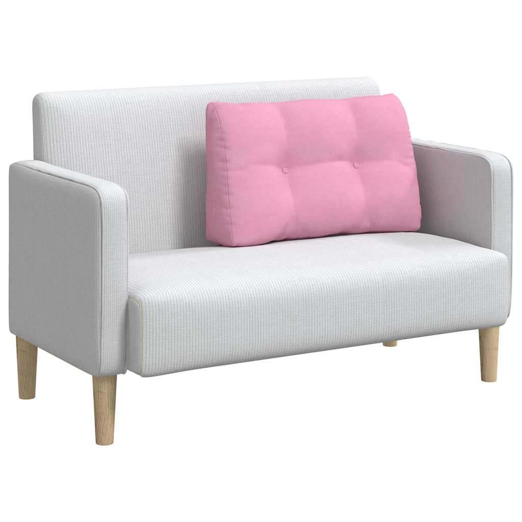 Cuscino per Schiena Rosa 80 x 24 x 50 cm Tessuto 42014427