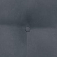 Cuscino per Schiena Grigio scuro 80 x 24 x 50 cm Velluto 42014430