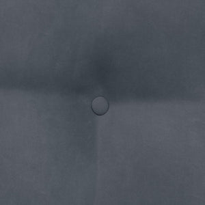 Cuscino per Schiena Grigio scuro 80 x 24 x 50 cm Velluto 42014430