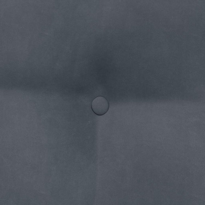 Cuscino per Schiena Grigio scuro 80 x 24 x 50 cm Velluto 42014430