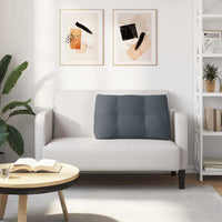 Cuscino per Schiena Grigio scuro 80 x 24 x 50 cm Velluto 42014430