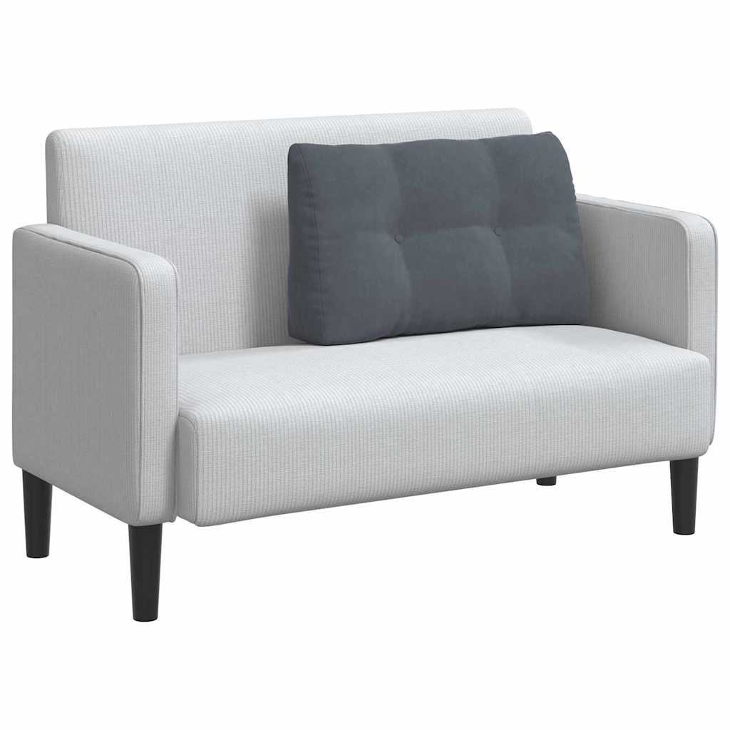 Cuscino per Schiena Grigio scuro 80 x 24 x 50 cm Velluto 42014430