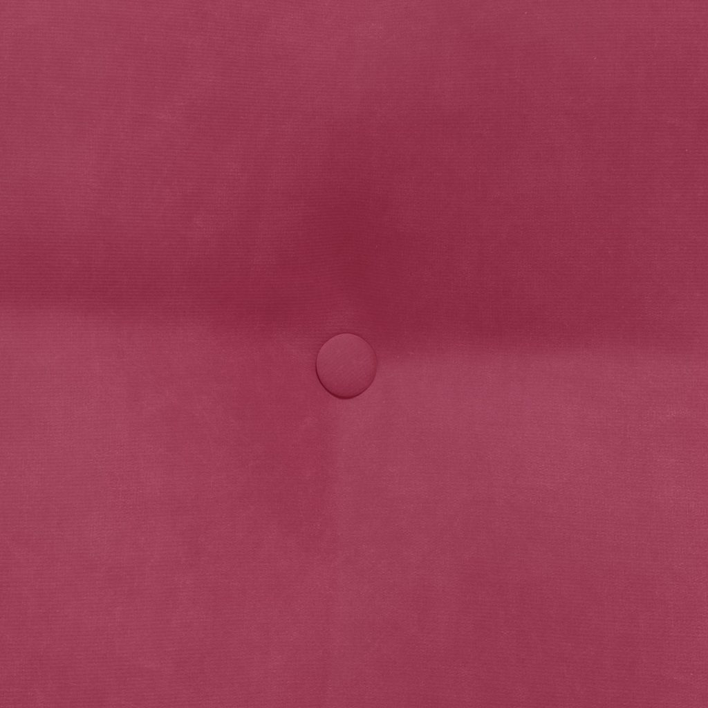 Cuscino per Schiena Rosso Vino 80 x 24 x 50 cm Velluto 42014434