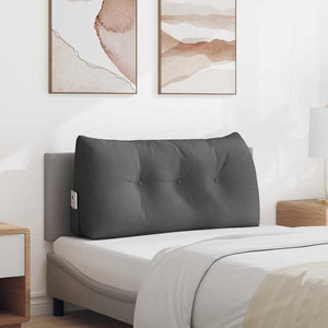 Cuscino per Schiena Grigio scuro 100 x 24 x 50 cm Tessuto 42014442