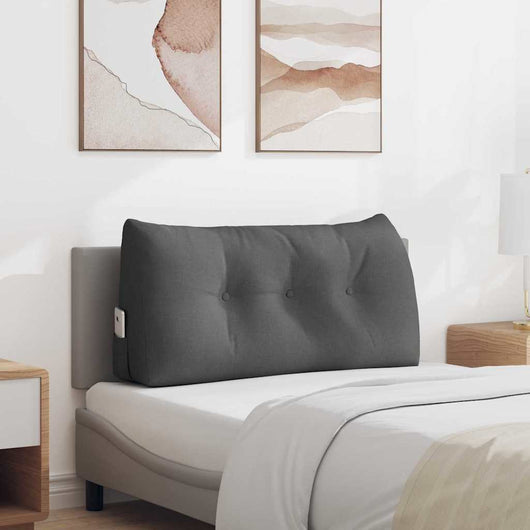Cuscino per Schiena Grigio scuro 100 x 24 x 50 cm Tessuto 42014442