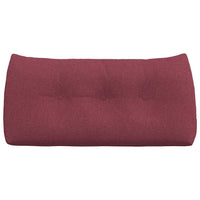 Cuscino per Schiena Rosso Vino 100 x 24 x 50 cm Tessuto 42014444