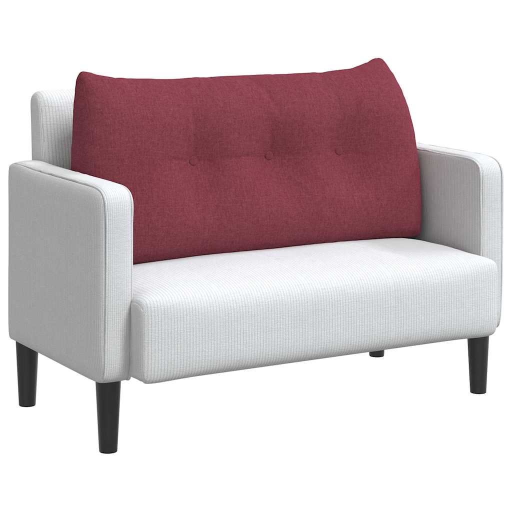 Cuscino per Schiena Rosso Vino 100 x 24 x 50 cm Tessuto 42014444