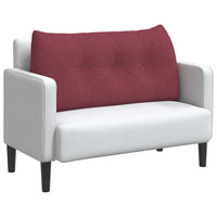 Cuscino per Schiena Rosso Vino 100 x 24 x 50 cm Tessuto 42014444