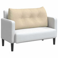 Cuscino per Schiena Crema 100 x 24 x 50 cm Tessuto 42014448