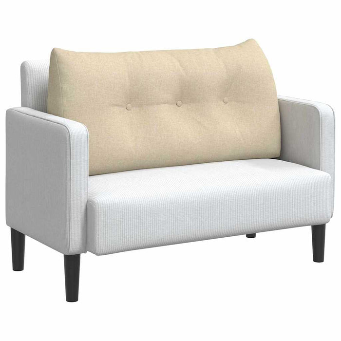 Cuscino per Schiena Crema 100 x 24 x 50 cm Tessuto 42014448