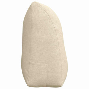 Cuscino per Schiena Crema 100 x 24 x 50 cm Tessuto 42014448