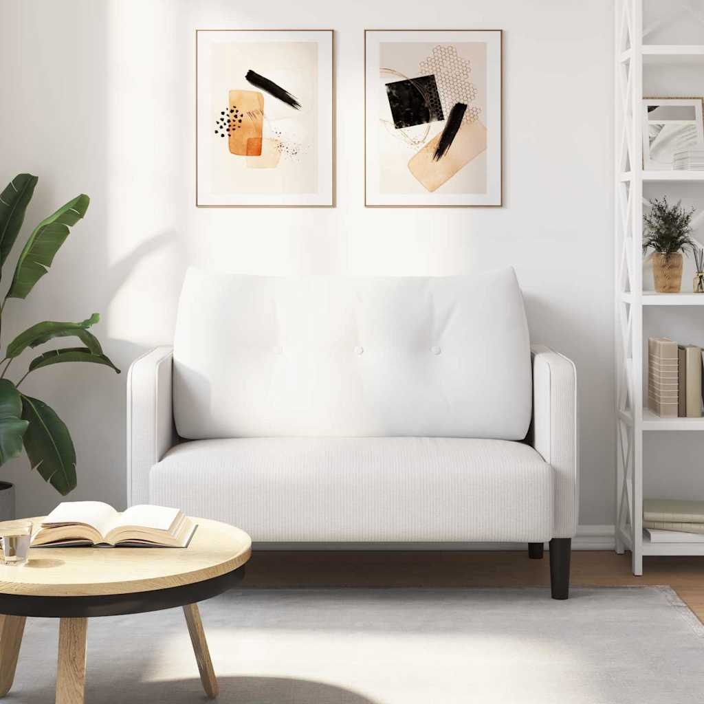 Cuscino per Schiena Bianco 100 x 24 x 50 cm Tessuto 42014452