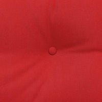 Cuscino per Schiena Rosso 100 x 24 x 50 cm Tessuto 42014453