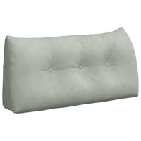 Cuscino per Schiena Grigio chiaro 100 x 24 x 50 cm Velluto 42014458