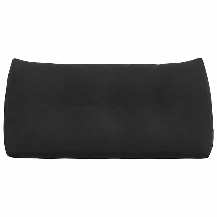 Cuscino per Schiena Nero 100 x 24 x 50 cm Velluto 42014464