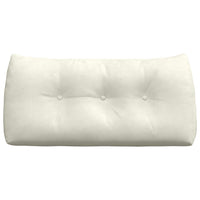 Cuscino per Schiena Crema 100 x 24 x 50 cm Velluto 42014467