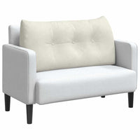 Cuscino per Schiena Crema 100 x 24 x 50 cm Velluto 42014467