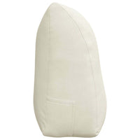 Cuscino per Schiena Crema 100 x 24 x 50 cm Velluto 42014467