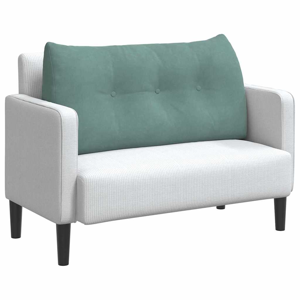 Cuscino per Schiena Verde Mare 100 x 24 x 50 cm Velluto 42014468