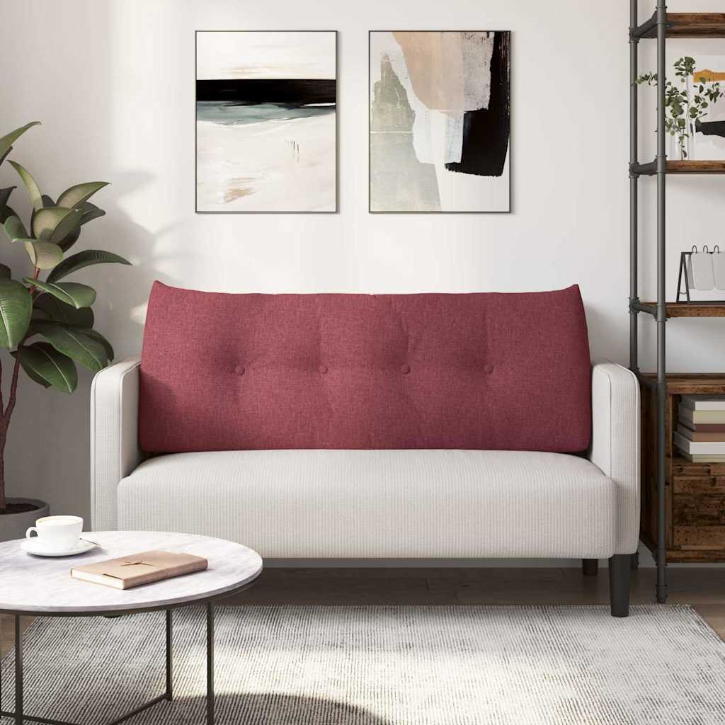 Cuscino per Schiena Rosso Vino 120 x 24 x 50 cm Tessuto 42014473