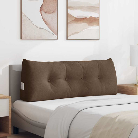 Cuscino per Schiena Marrone 120 x 24 x 50 cm Tessuto 42014474
