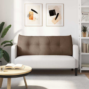 Cuscino per Schiena Marrone 120 x 24 x 50 cm Tessuto 42014474