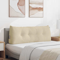Cuscino per Schiena Crema 120 x 24 x 50 cm Tessuto 42014477