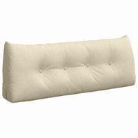 Cuscino per Schiena Crema 120 x 24 x 50 cm Tessuto 42014477