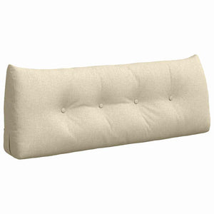 Cuscino per Schiena Crema 120 x 24 x 50 cm Tessuto 42014477