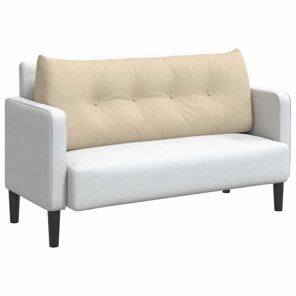 Cuscino per Schiena Crema 120 x 24 x 50 cm Tessuto 42014477