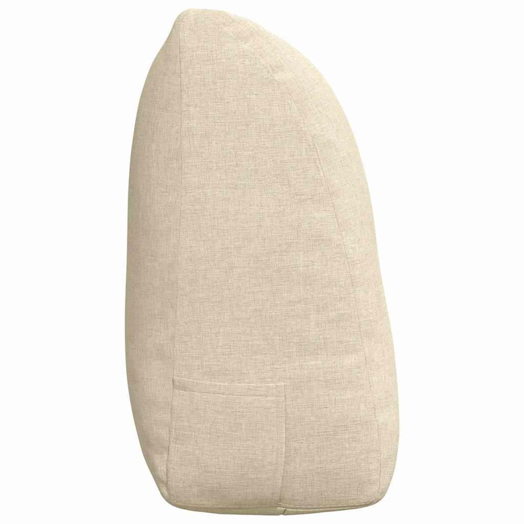 Cuscino per Schiena Crema 120 x 24 x 50 cm Tessuto 42014477