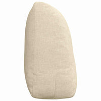 Cuscino per Schiena Crema 120 x 24 x 50 cm Tessuto 42014477