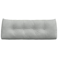 Cuscino per Schiena Grigio chiaro 120 x 24 x 50 cm Velluto 42014487