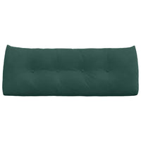 Cuscino per Schiena Verde Scuro 120 x 24 x 50 cm Velluto 42014489