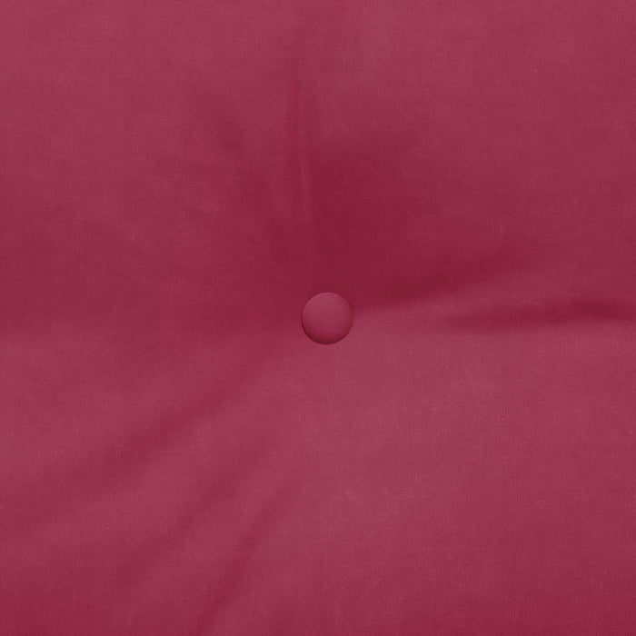 Cuscino per Schiena Rosso Vino 120 x 24 x 50 cm Velluto 42014492