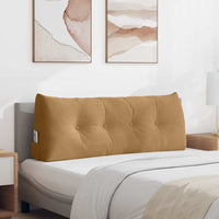 Cuscino per Schiena Marrone 120 x 24 x 50 cm Velluto 42014495