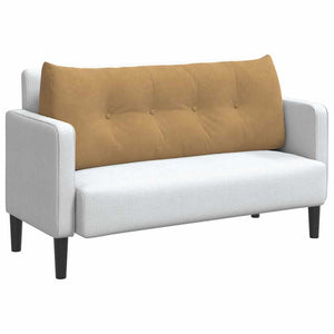 Cuscino per Schiena Marrone 120 x 24 x 50 cm Velluto 42014495