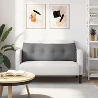 Cuscino per Schiena Grigio scuro 140 x 24 x 50 cm Tessuto 42014500