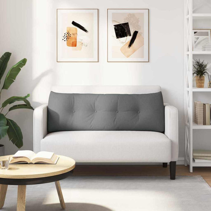 Cuscino per Schiena Grigio scuro 140 x 24 x 50 cm Tessuto 42014500