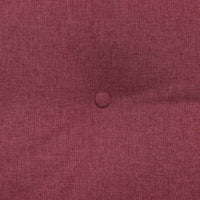 Cuscino per Schiena Rosso Vino 140 x 24 x 50 cm Tessuto 42014502