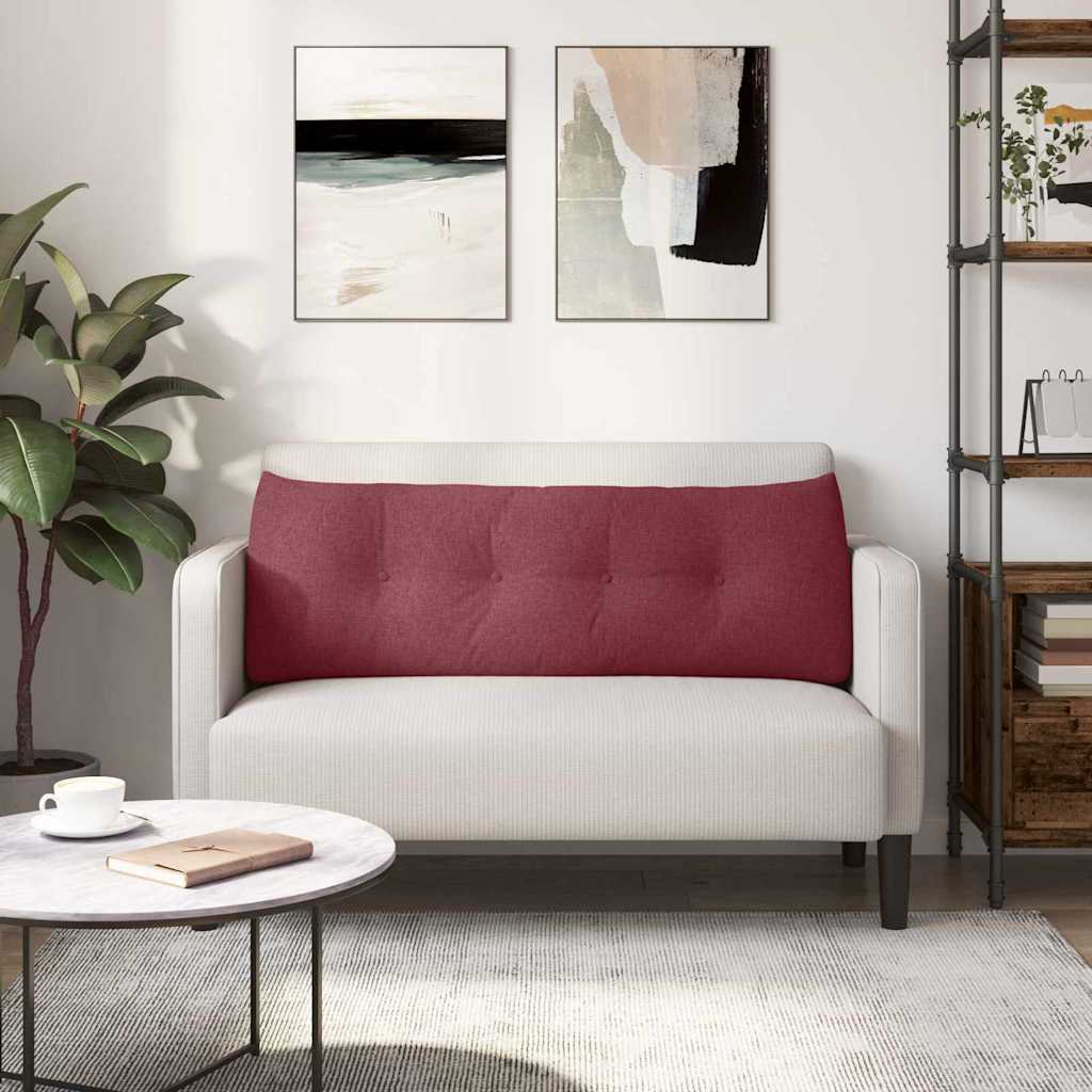 Cuscino per Schiena Rosso Vino 140 x 24 x 50 cm Tessuto 42014502