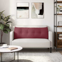 Cuscino per Schiena Rosso Vino 140 x 24 x 50 cm Tessuto 42014502