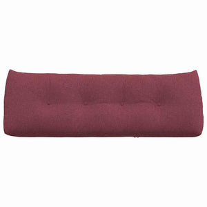 Cuscino per Schiena Rosso Vino 140 x 24 x 50 cm Tessuto 42014502